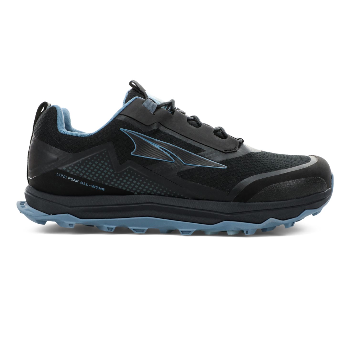 Altra Lone Peak All-Wthr Low Trail Futócipő Fekete Kék | QO9507348