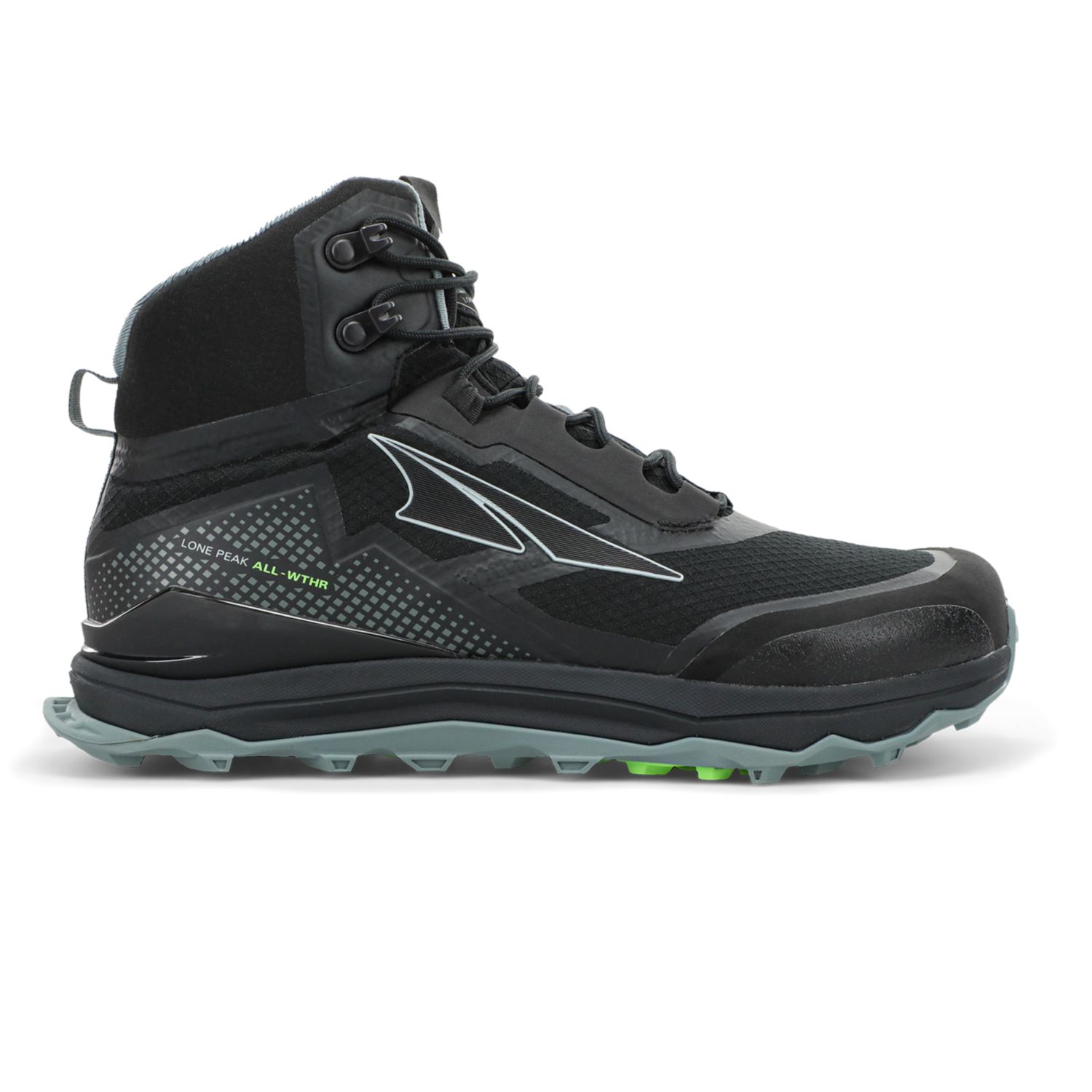 Altra Lone Peak All-Wthr Mid Trail Futócipő Fekete | HV5876302